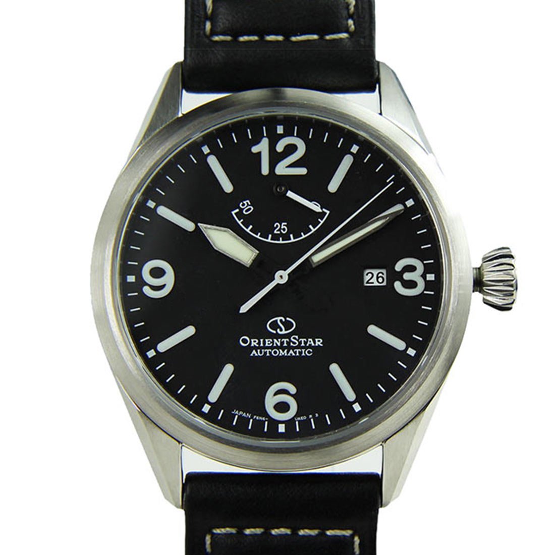 Orient Star Power Reserve RE-AU0203B00B RE-AU0203B Leather Band Watch -Orient