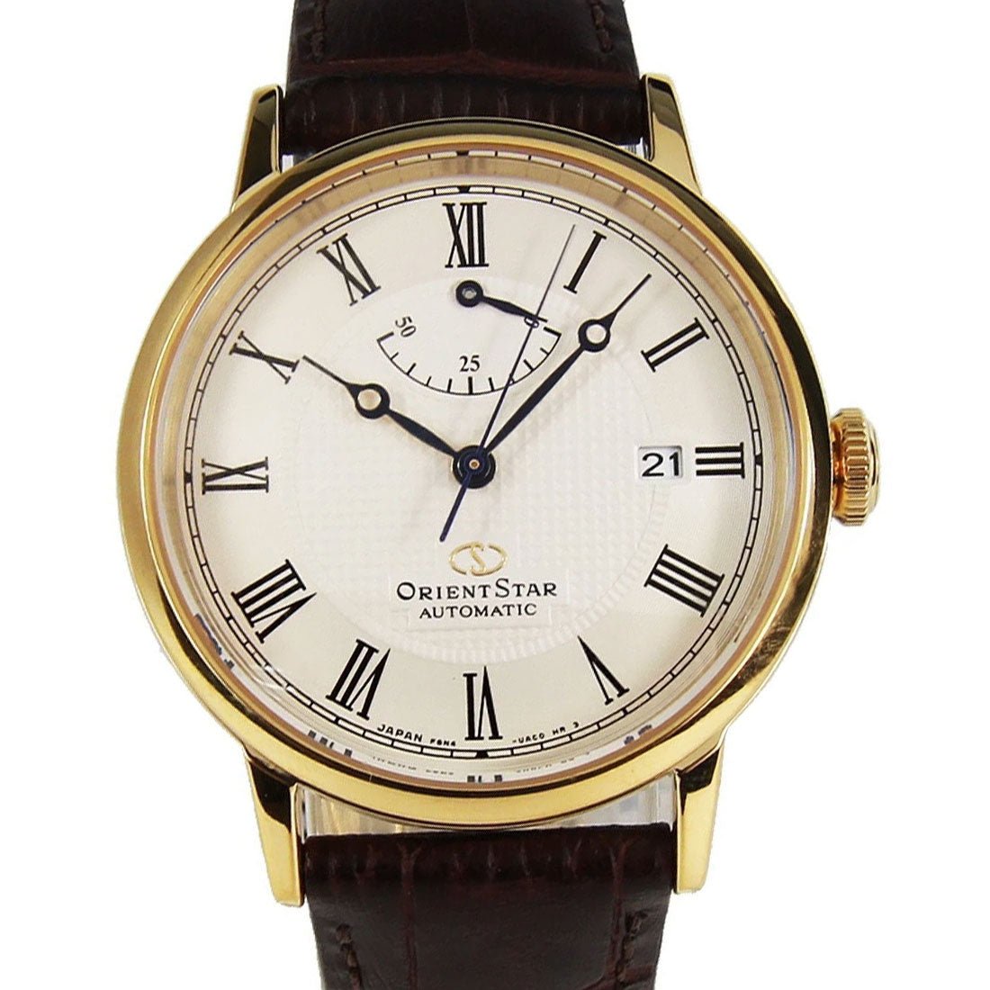 Orient Star RE-AU0001S RE-AU0001S00B Made in Japan Leather Watch -Orient