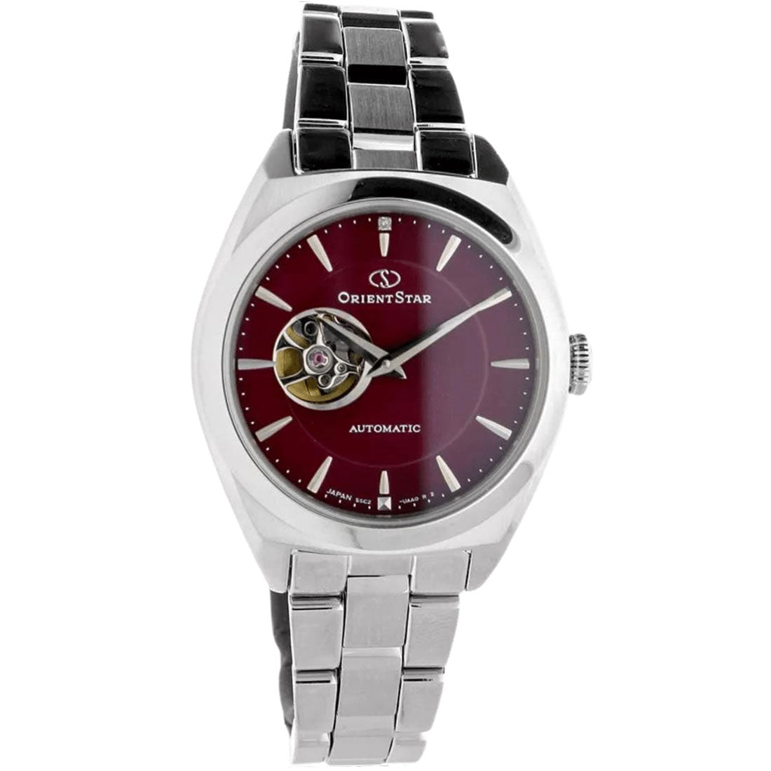 Orient Star Womens Maroon Open Heart Dial Watch RE-ND0102R00B RE-ND0102R -Orient