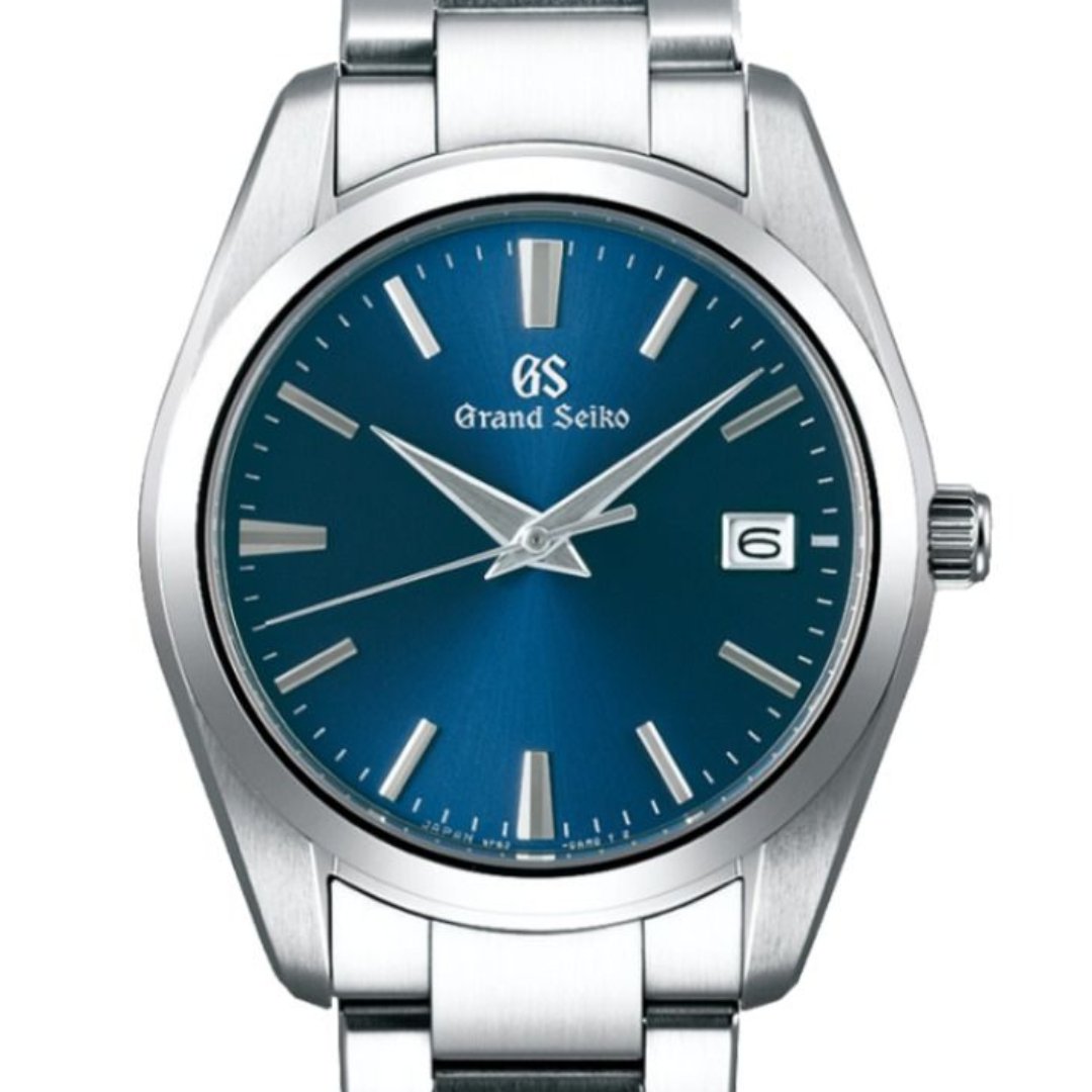 Grand Seiko GS SBGX265 SBGX265G Blue Dial Heritage Quartz Stainless Steel Watch -Seiko