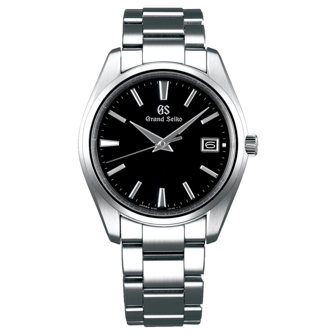 GS Grand Seiko Heritage Collection Quartz Black Dial Male Watch SBGP011G SBGP011 -Seiko