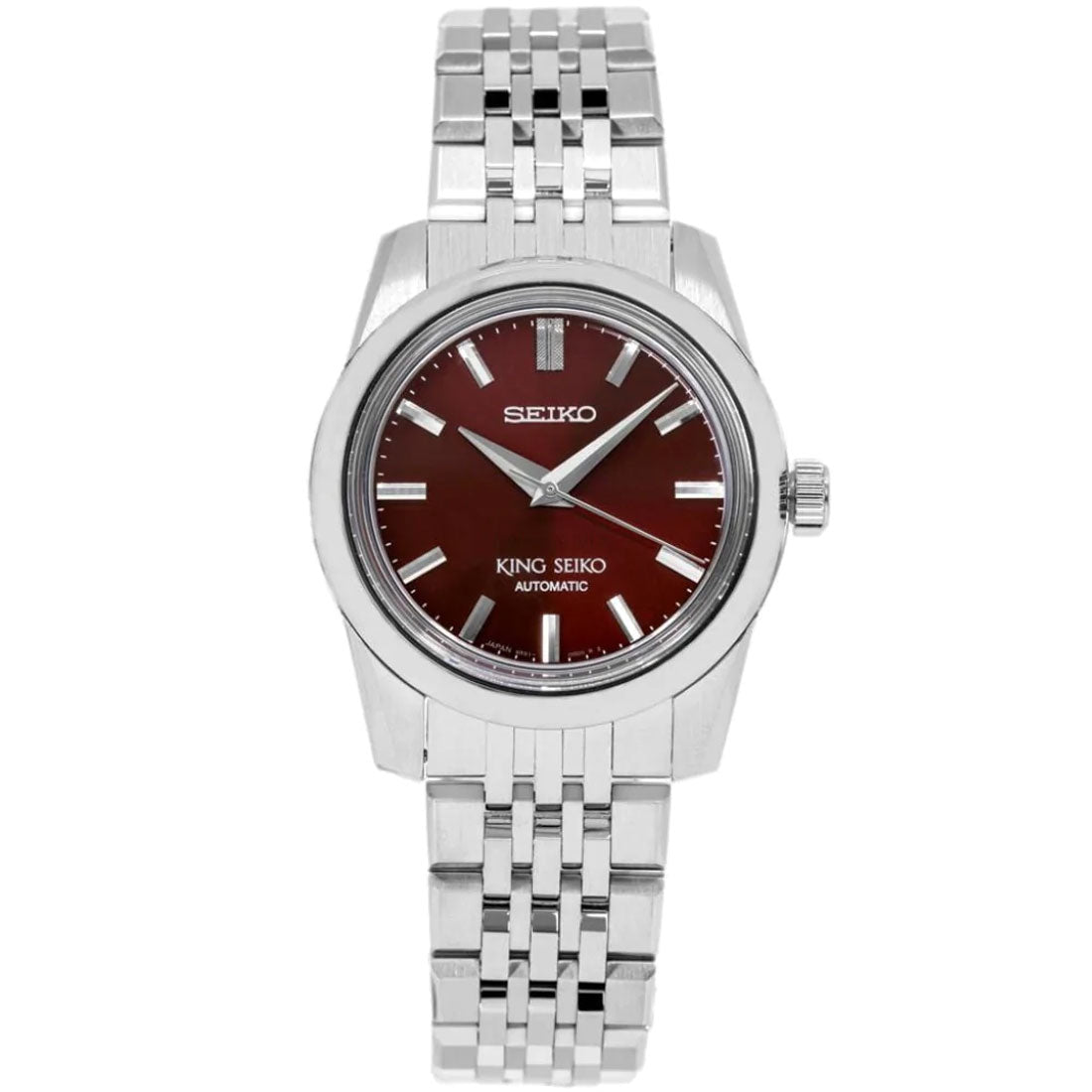 King Seiko Automatic Red Dial SPB287 SPB287J1 SPB287J Stainless Steel Watch -Seiko