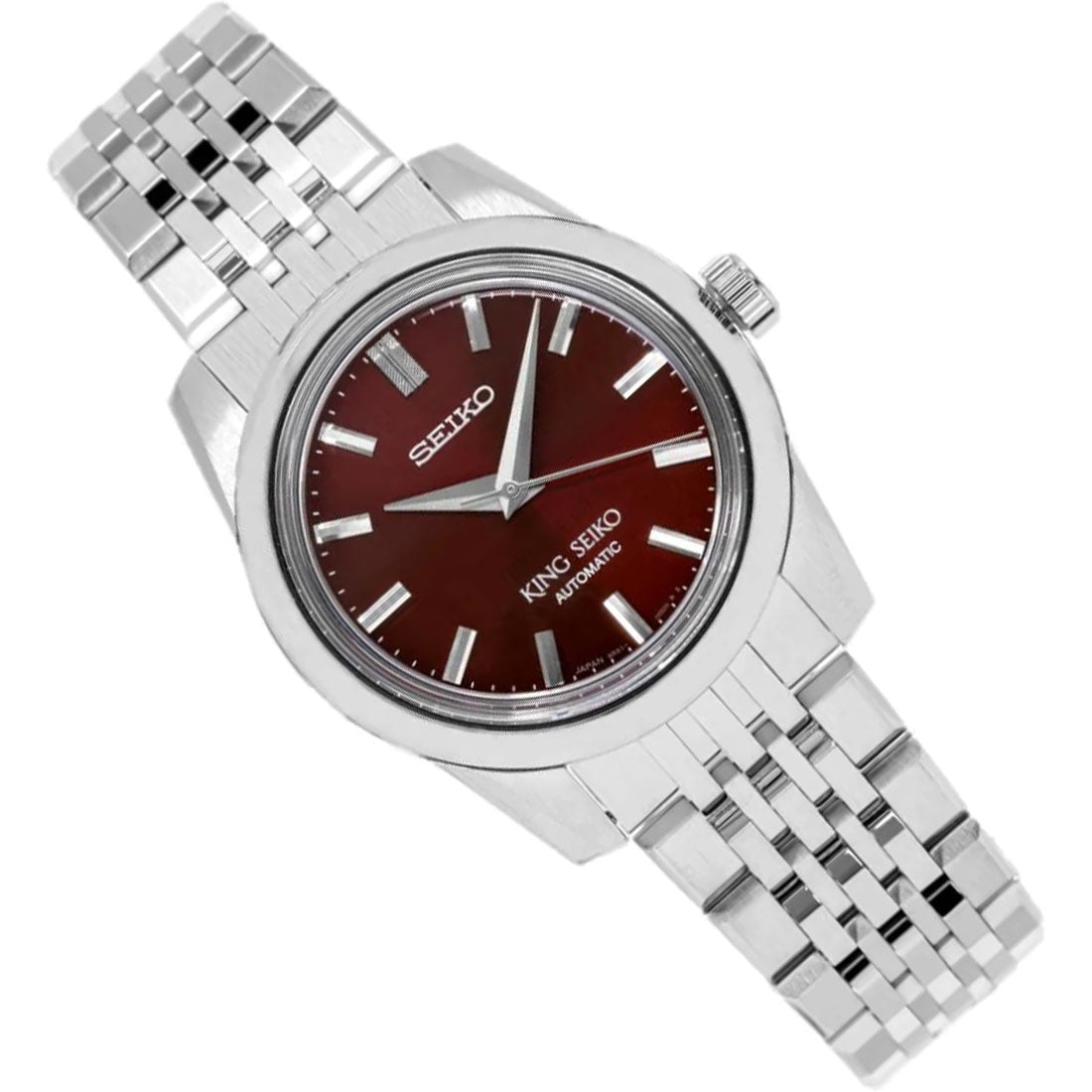 King Seiko Automatic Red Dial SPB287 SPB287J1 SPB287J Stainless Steel Watch -Seiko