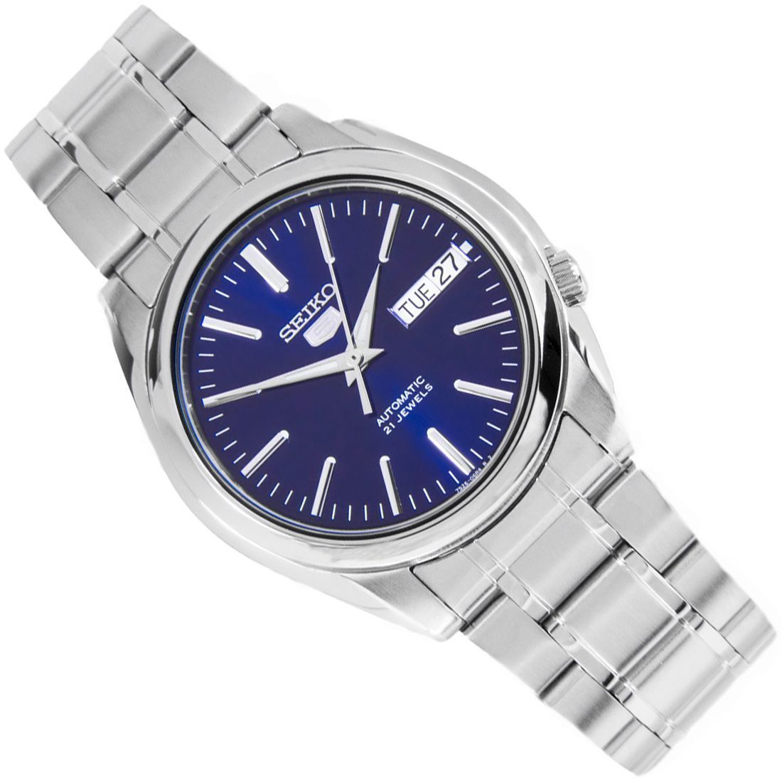 Seiko 5 Automatic Blue Dial SNKL43K1 SNKL43 SNKL43K Stainless Steel Watch -Seiko