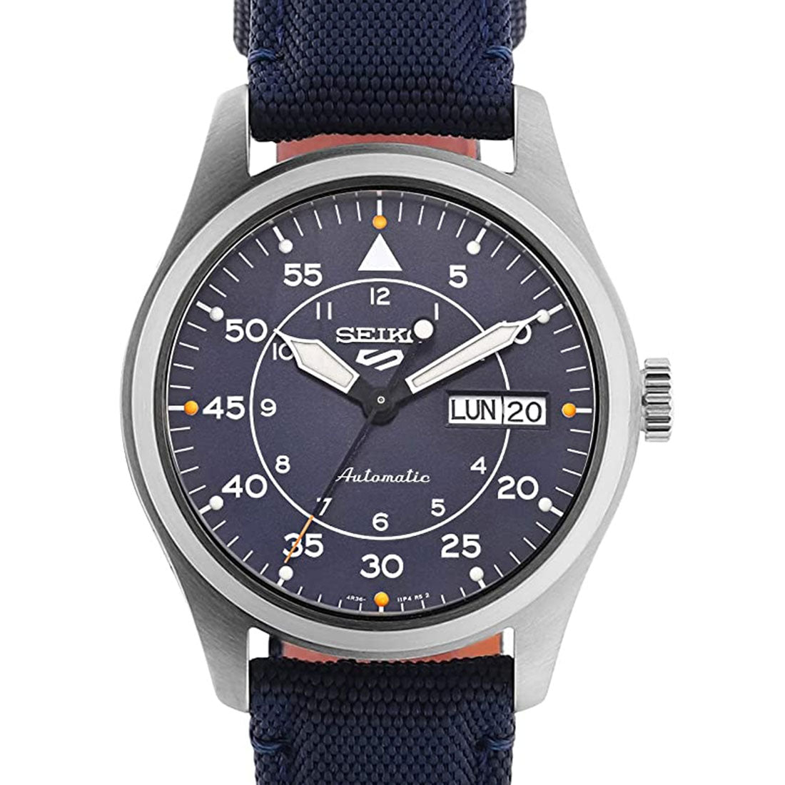 Seiko 5 Flieger SRPH31K1 SRPH31 SRPH31K Blue Nylon Mechanical Sports Watch -Seiko