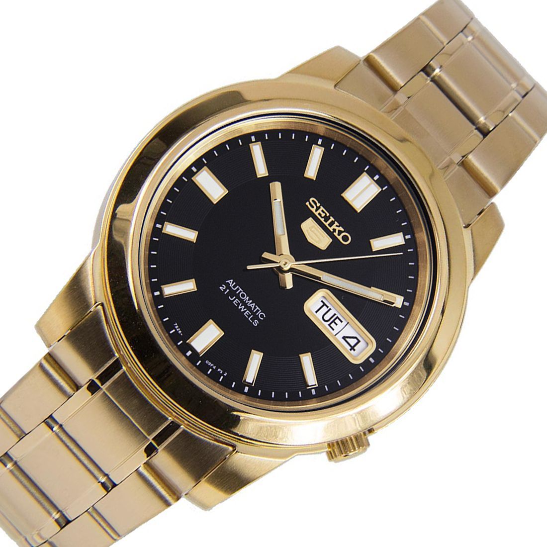 Seiko 5 Gold Mechanical SNKK22K1 SNKK22 SNKK22K Fashion Watch -Seiko