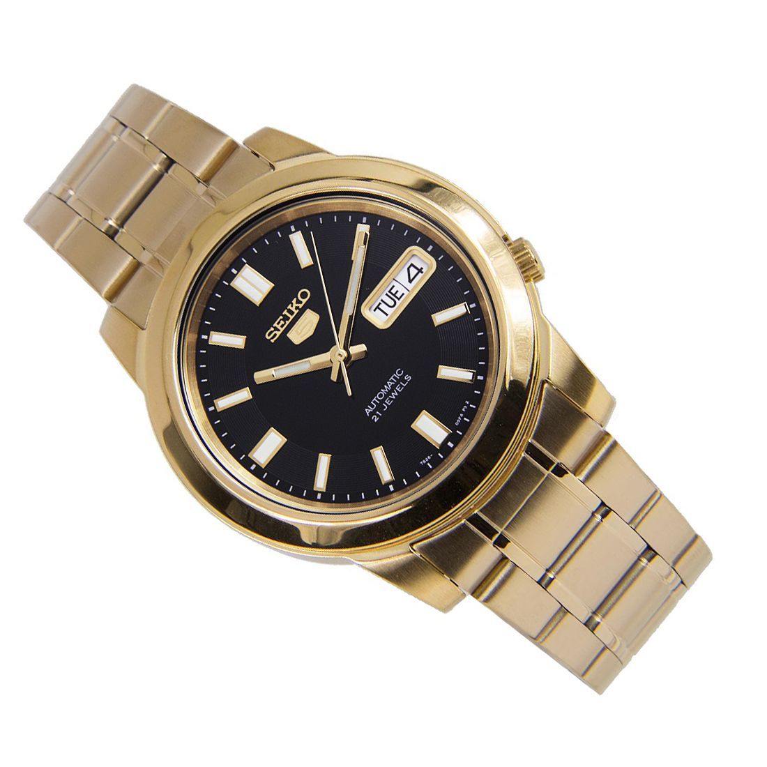 Seiko 5 Gold Mechanical SNKK22K1 SNKK22 SNKK22K Fashion Watch -Seiko