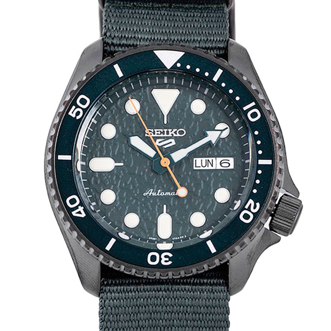 Seiko 5 Green Nylon SRPD77K1 SRPD77 SRPD77K Mechanical Watch -Seiko