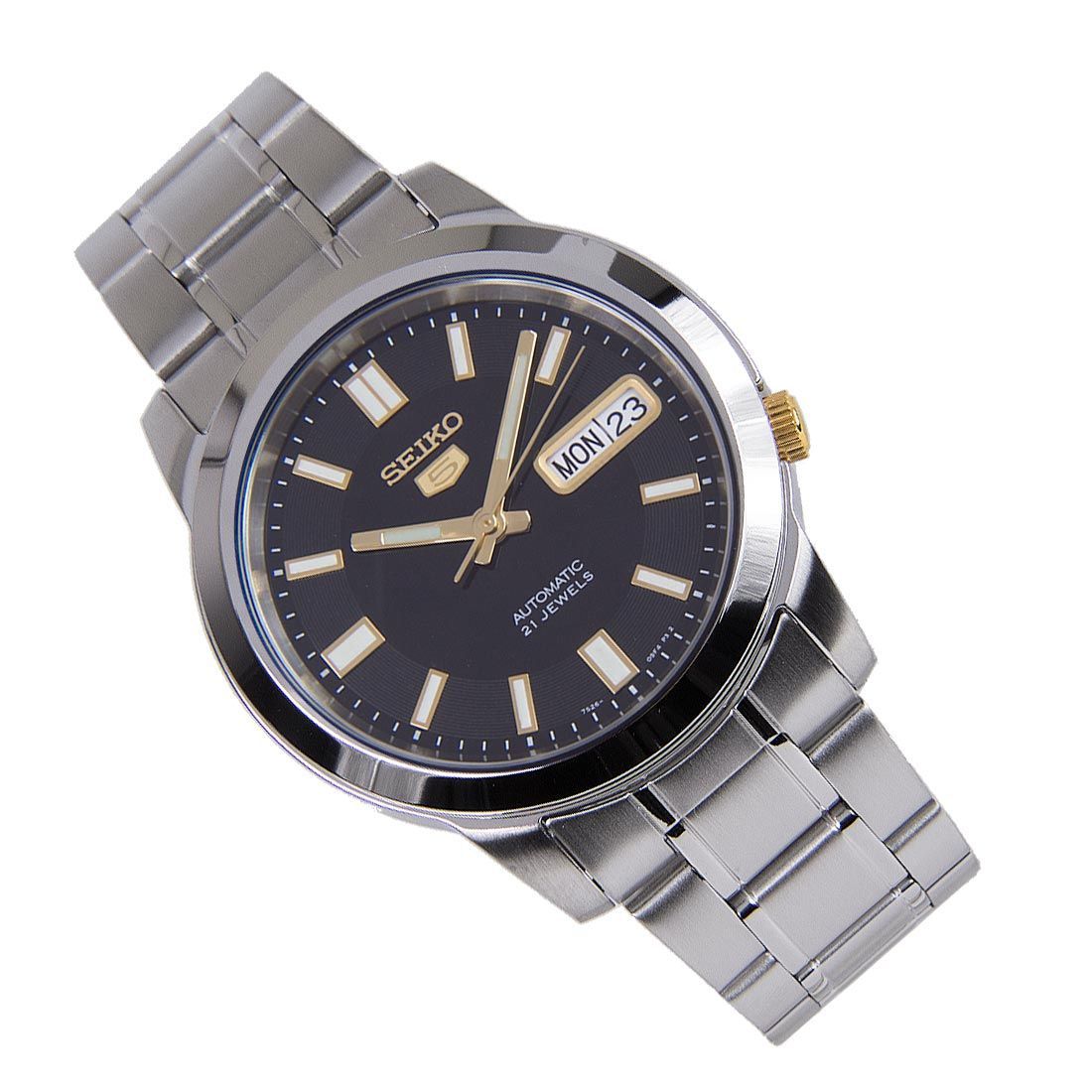 Seiko 5 Mechanical Black Dial SNKK17K1 SNKK17 SNKK17K Watch -Seiko