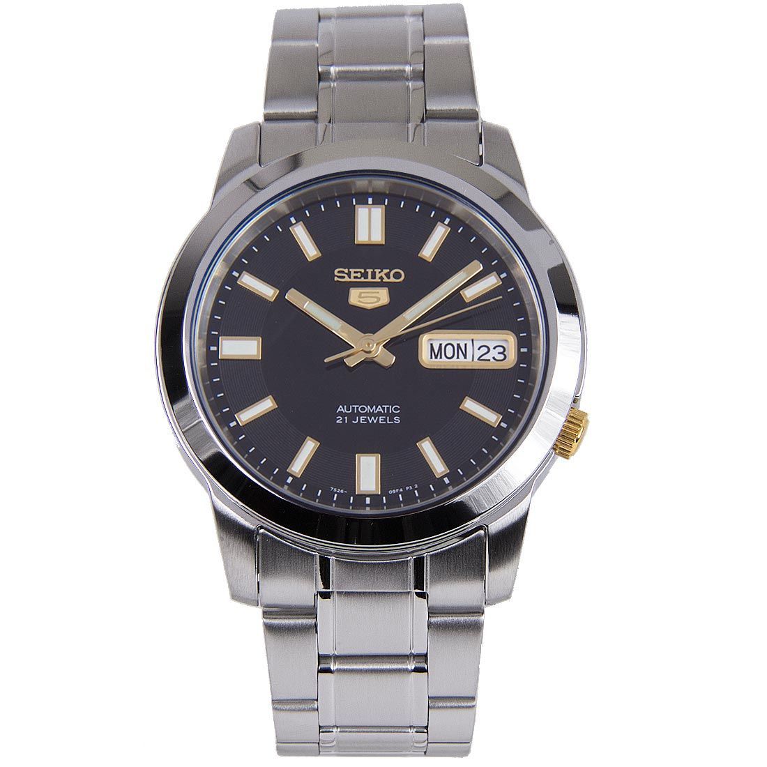 Seiko 5 Mechanical Black Dial SNKK17K1 SNKK17 SNKK17K Watch -Seiko