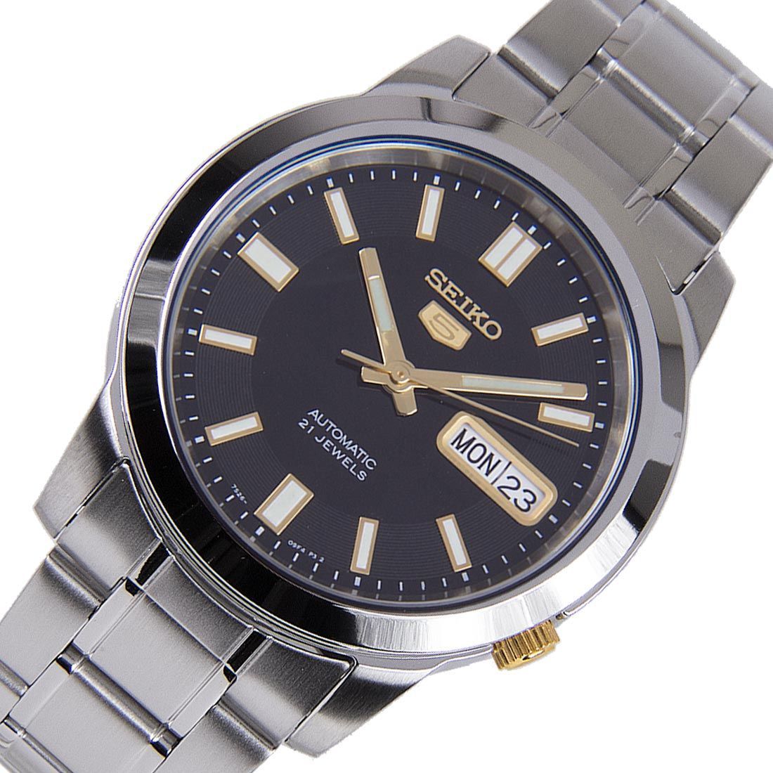 Seiko 5 Mechanical Black Dial SNKK17K1 SNKK17 SNKK17K Watch -Seiko