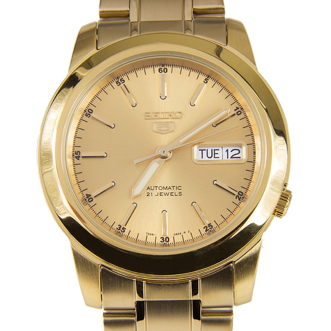 Seiko 5 Mechanical Gold SNKE56K1 SNKE56 SNKE56K Mens Watch -Seiko