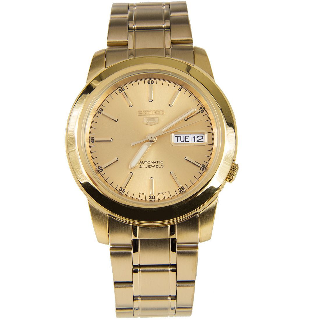 Seiko 5 Mechanical Gold SNKE56K1 SNKE56 SNKE56K Mens Watch -Seiko