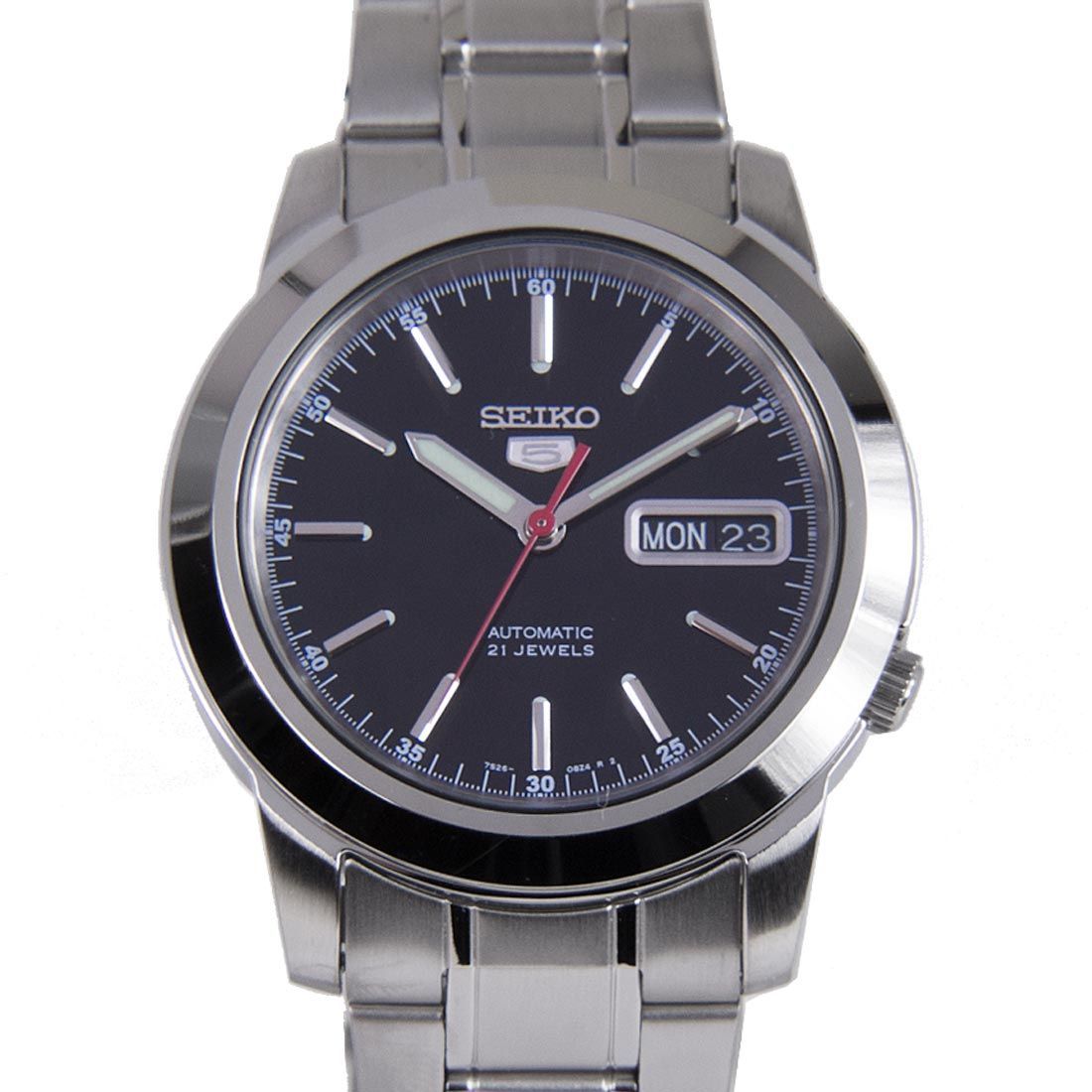 Seiko 5 Mechanical SNKE53K1 SNKE53 SNKE53K Black Dial Watch -Seiko