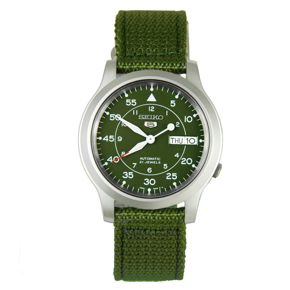Seiko 5 Military Army Green SNK805K2 SNK805 SNK805K Nylon Watch -Seiko