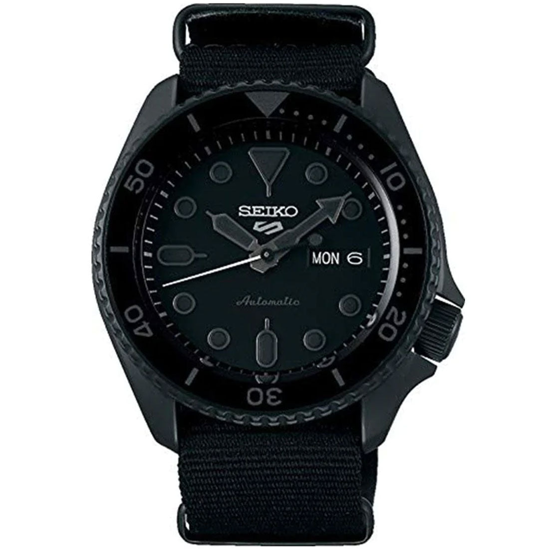 Seiko 5 Sports Automatic SRPD79K1 SRPD79 SRPD79K Black Nylon Watch -Seiko