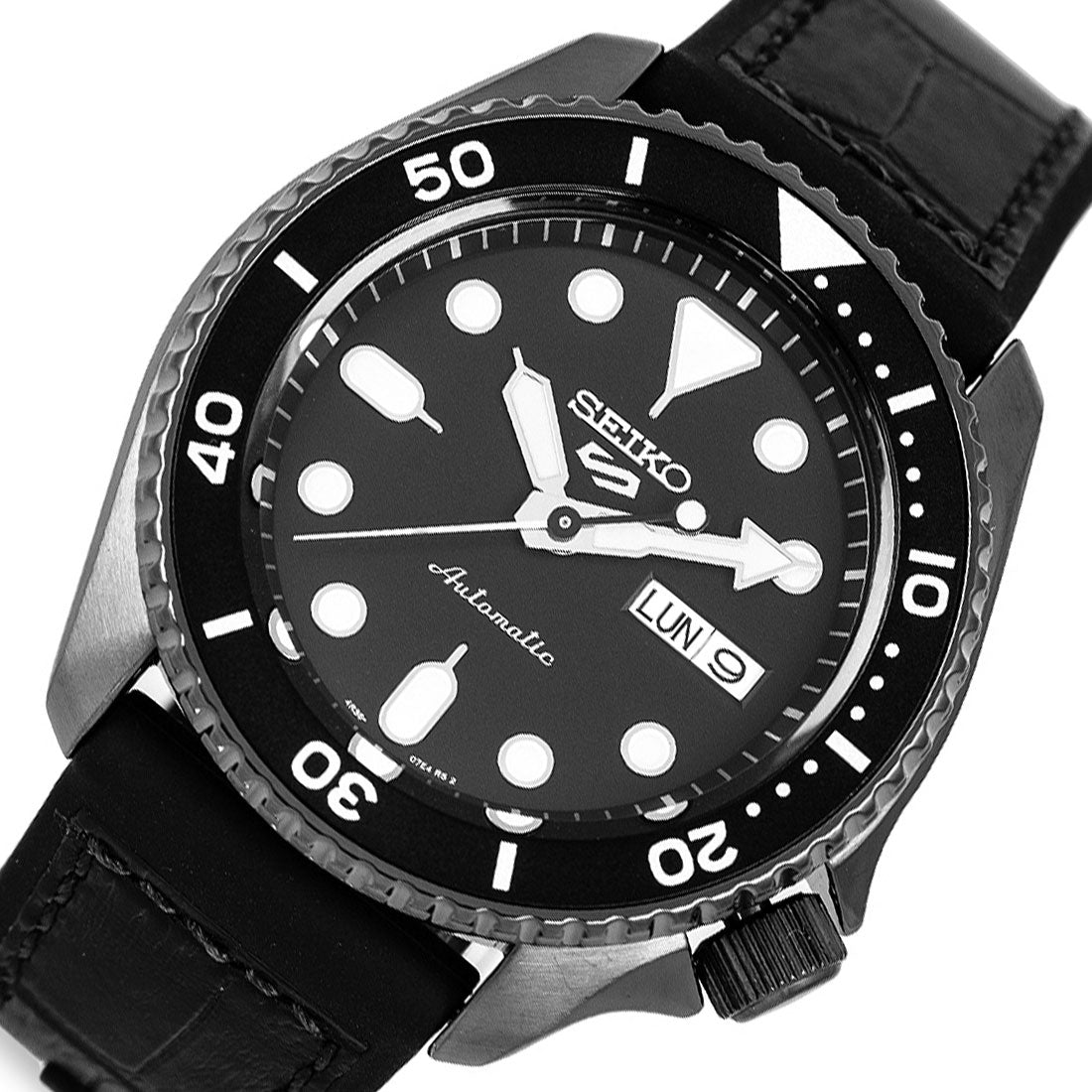 Seiko 5 Sports Black Silicone SRPD65K3 SRPD65 Automatic Watch -Seiko