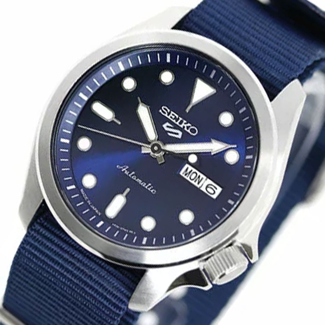 Seiko 5 Sports Blue Dial Automatic Nylon JDM Watch SBSA053 -Seiko