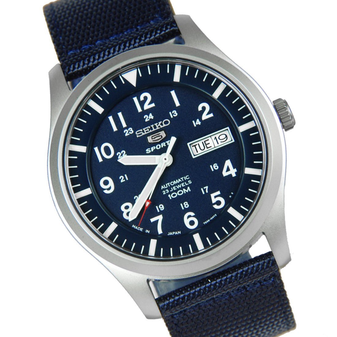 Seiko 5 Sports Blue Nylon SNZG11J1 SNZG11 SNZG11J Watch -Seiko