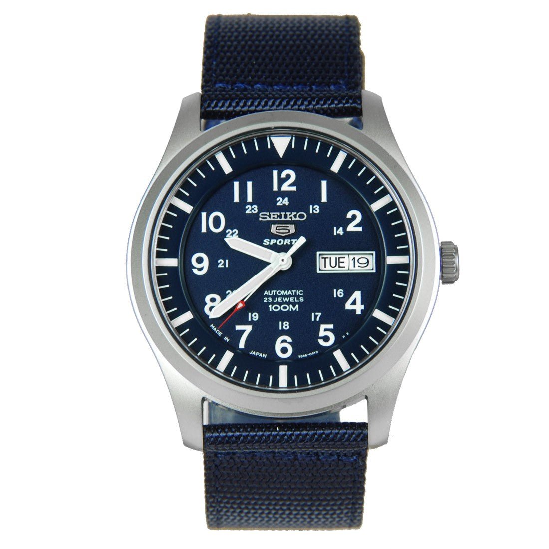 Seiko 5 Sports Blue Nylon SNZG11J1 SNZG11 SNZG11J Watch -Seiko