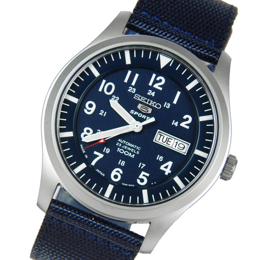 Seiko 5 Sports Blue Nylon SNZG11J1 SNZG11 SNZG11J Watch -Seiko