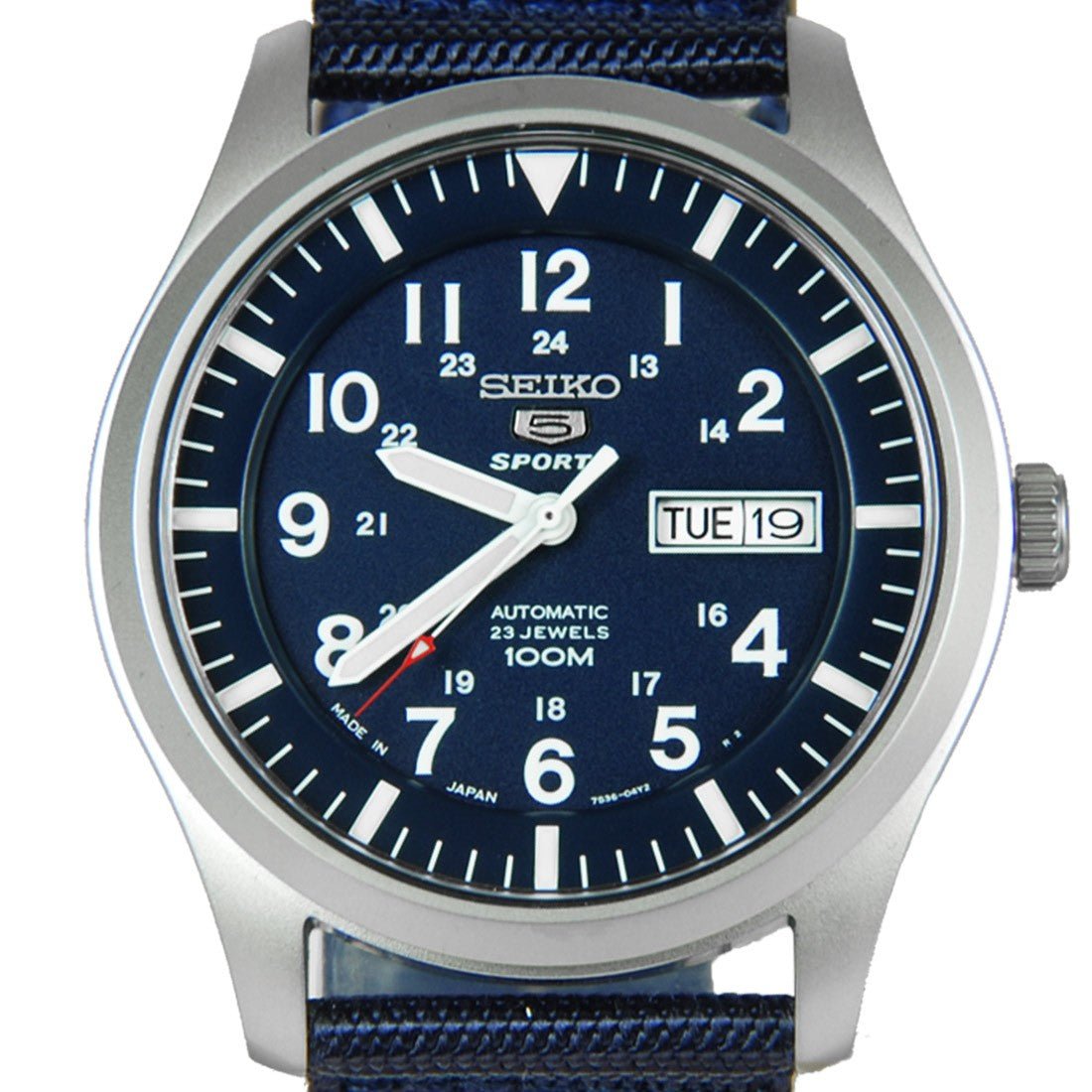 Seiko 5 Sports Blue Nylon SNZG11J1 SNZG11 SNZG11J Watch -Seiko