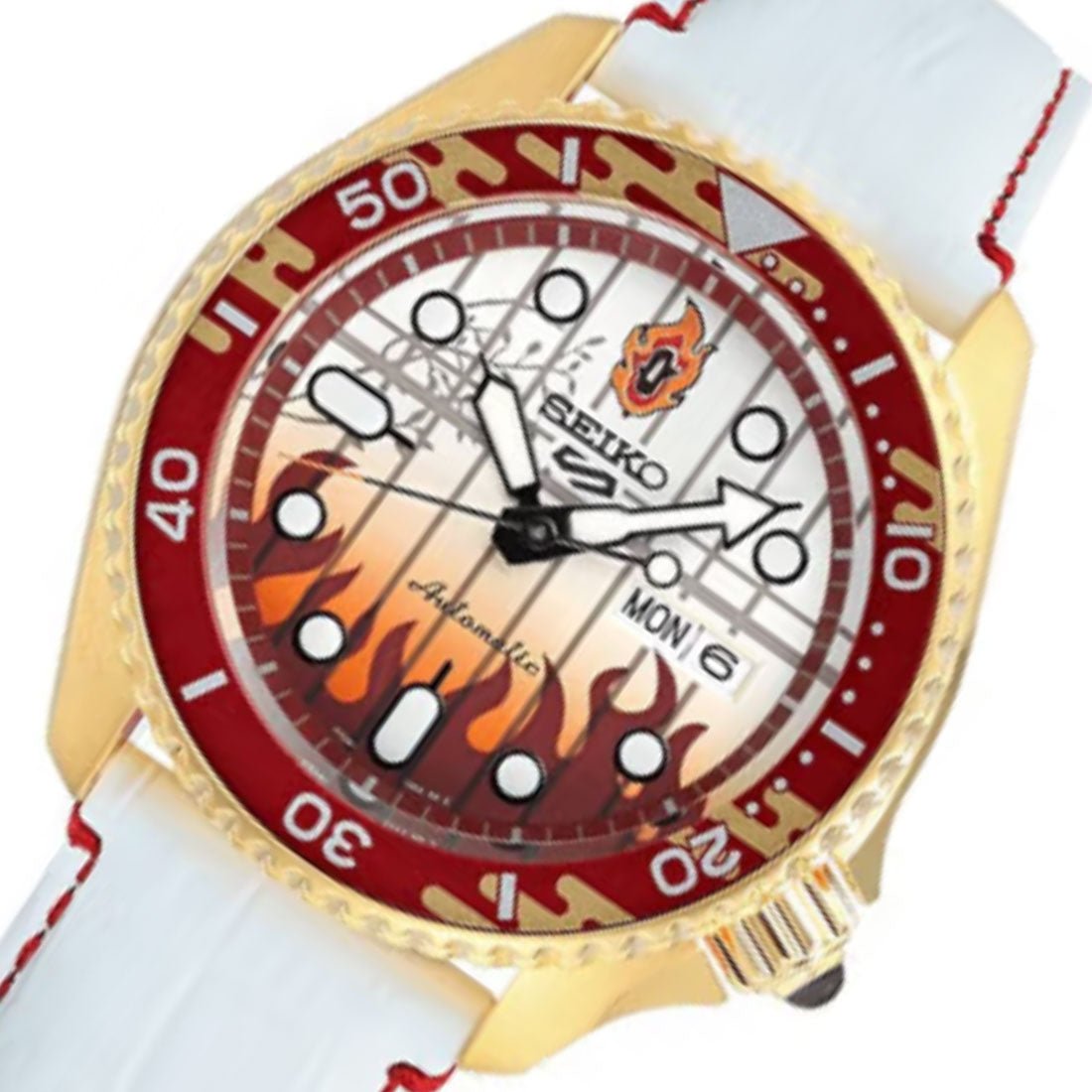 Seiko 5 Sports Demon Slayer SRPJ28K1 SRPJ28 Kyojuro Rengoku Limited Edition Watch -Seiko