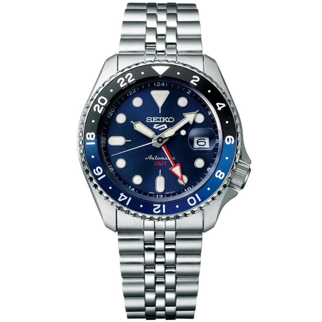 Seiko 5 Sports GMT SSK003 Blue Dial Automatic Watch -Seiko