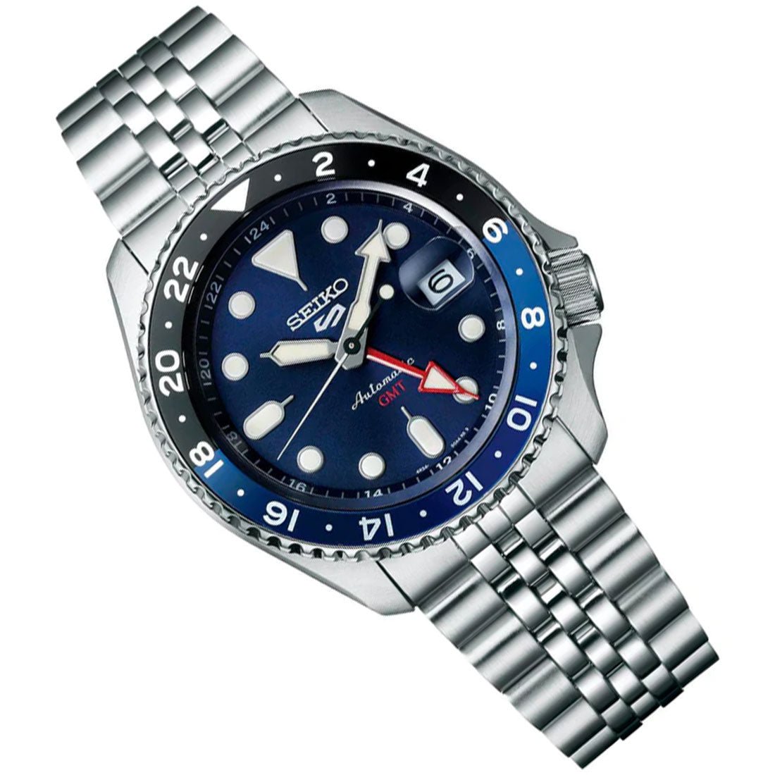 Seiko 5 Sports GMT SSK003 Blue Dial Automatic Watch -Seiko