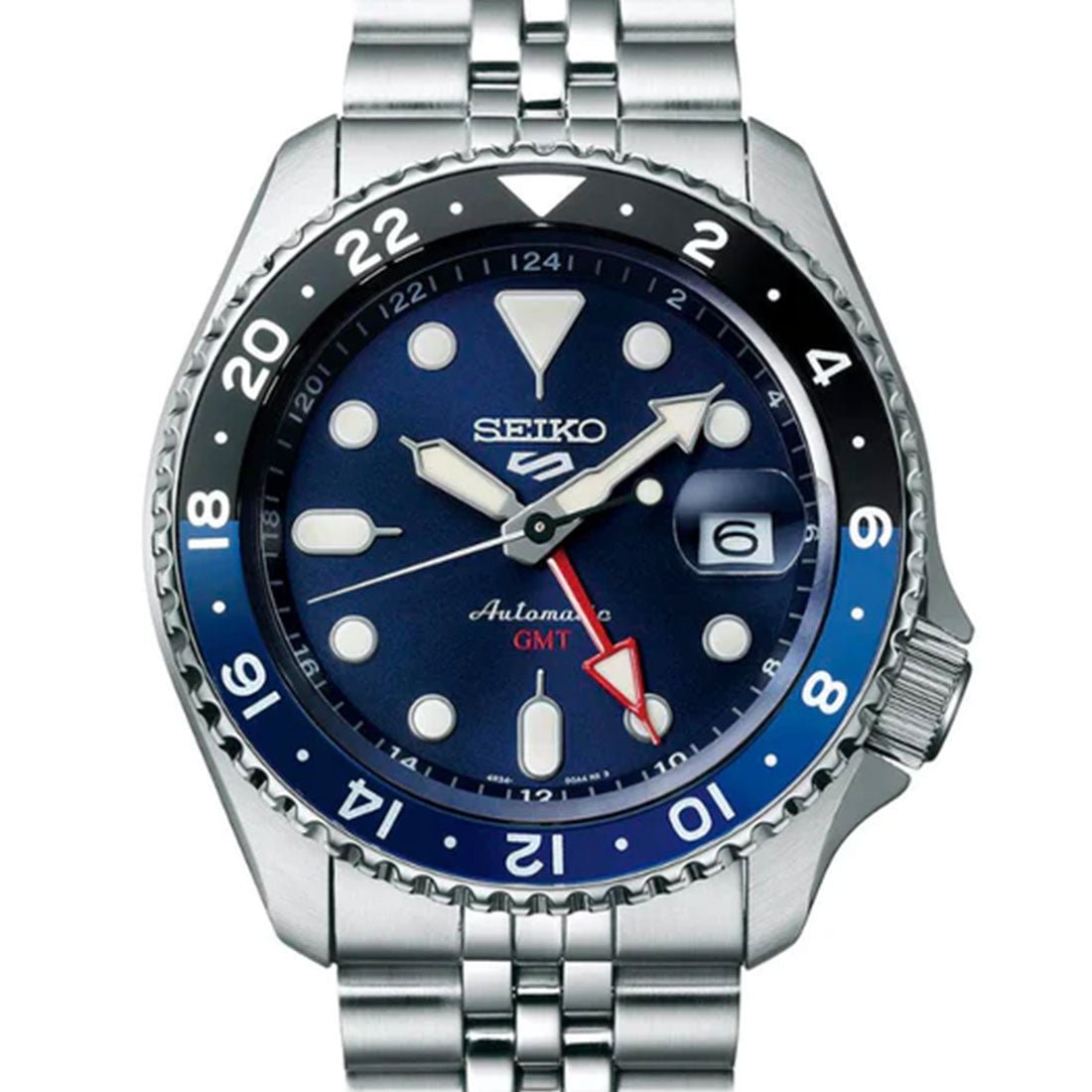 Seiko 5 Sports GMT SSK003 Blue Dial Automatic Watch -Seiko