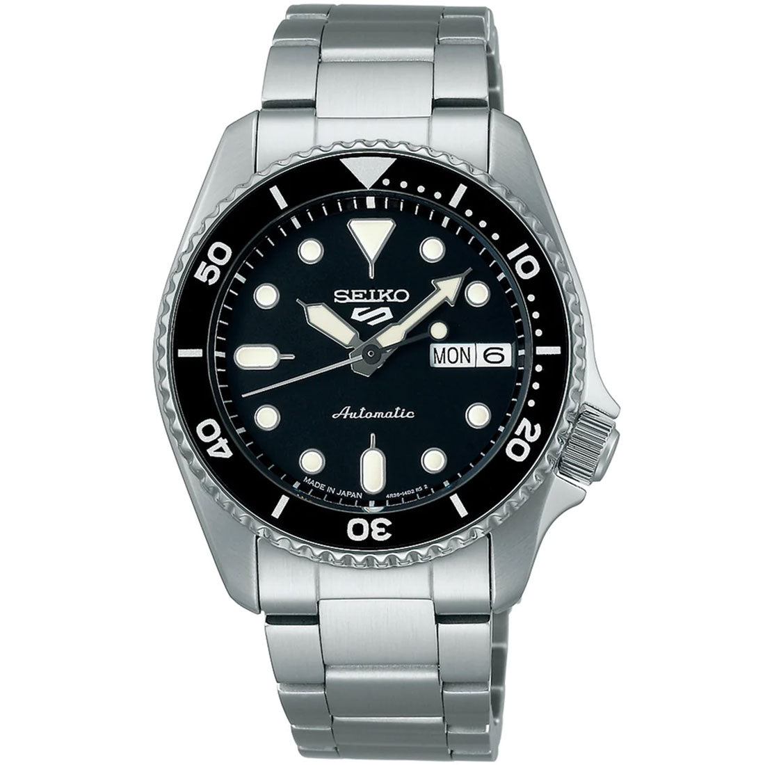 Seiko 5 Sports SBSA225 SKX Style Black Dial Mechanical JDM Watch -Seiko