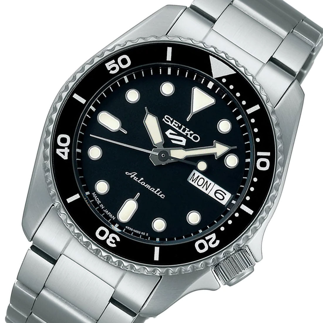 Seiko 5 Sports SBSA225 SKX Style Black Dial Mechanical JDM Watch -Seiko