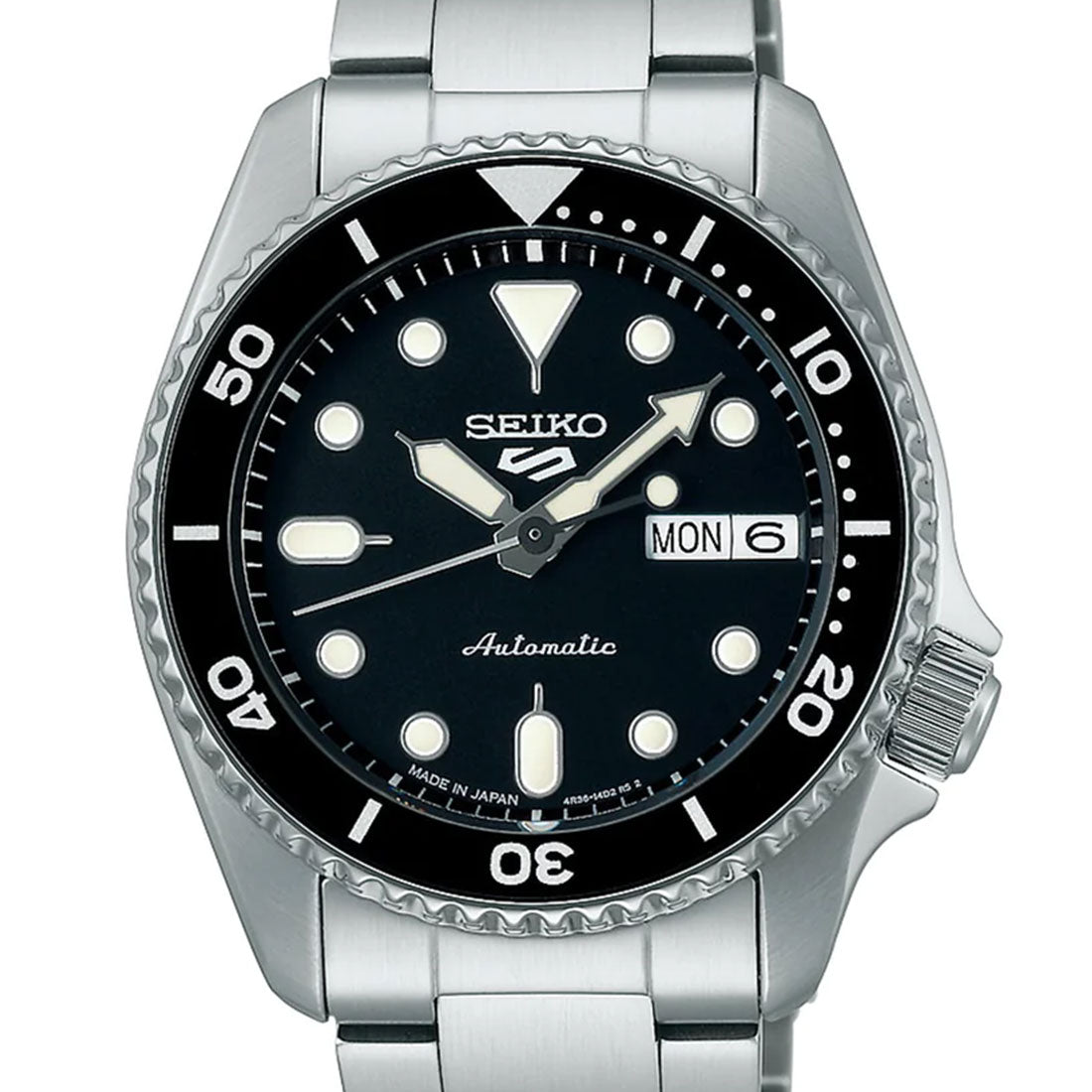 Seiko 5 Sports SBSA225 SKX Style Black Dial Mechanical JDM Watch -Seiko