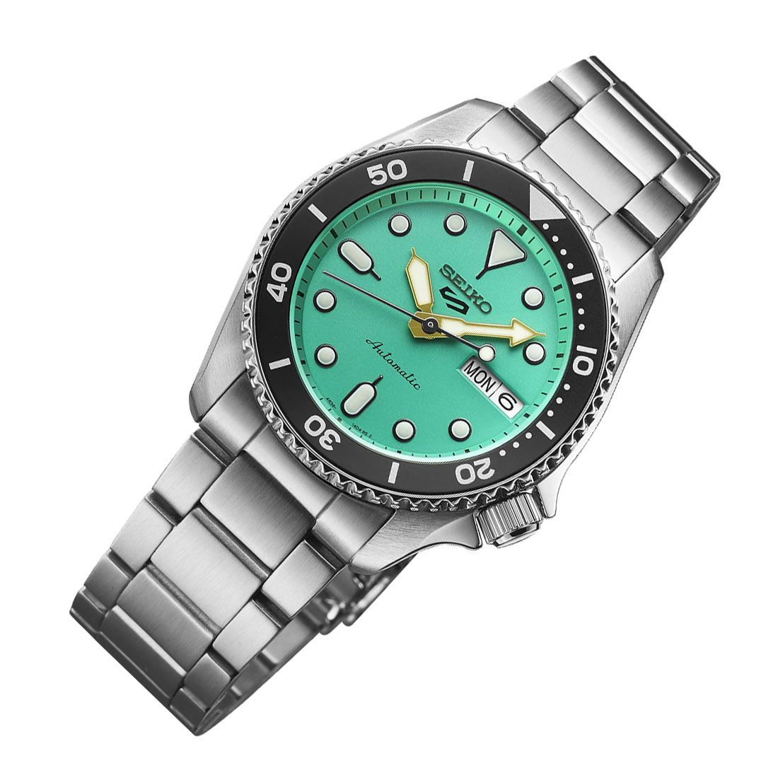 Seiko 5 Sports SKX Style Automatic Mint Green Dial Watch SRPK33K1 SRPK33K SRPK33 -Seiko
