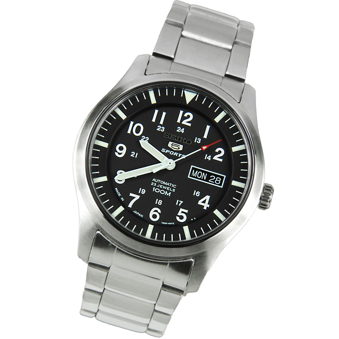 Seiko 5 Sports SNZG13J1 SNZG13 SNZG13J Automatic Stainless Steel Watch -Seiko