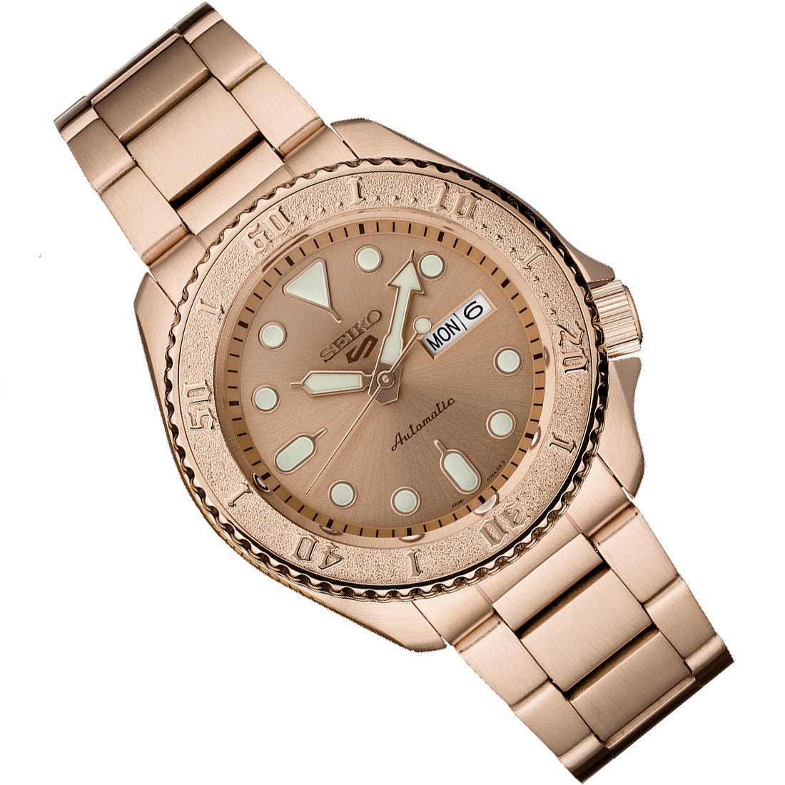 Seiko 5 Sports SRPE72 SRPE72K SRPE72K1 Automatic Rose Gold Watch -Seiko