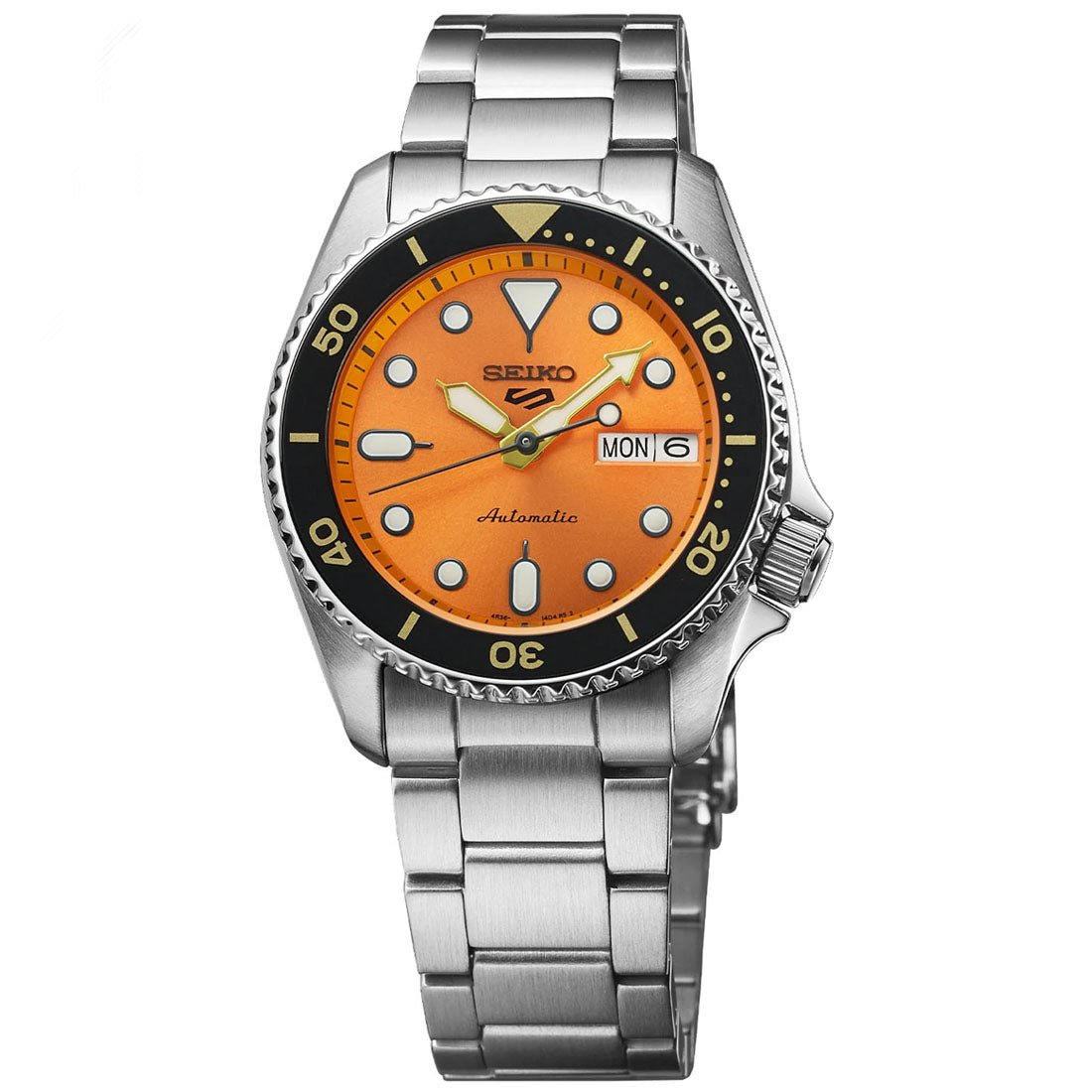Seiko 5 Sports SRPK35 SRPK35K1 SKX Style Orange Dial Mechanical Watch -Seiko