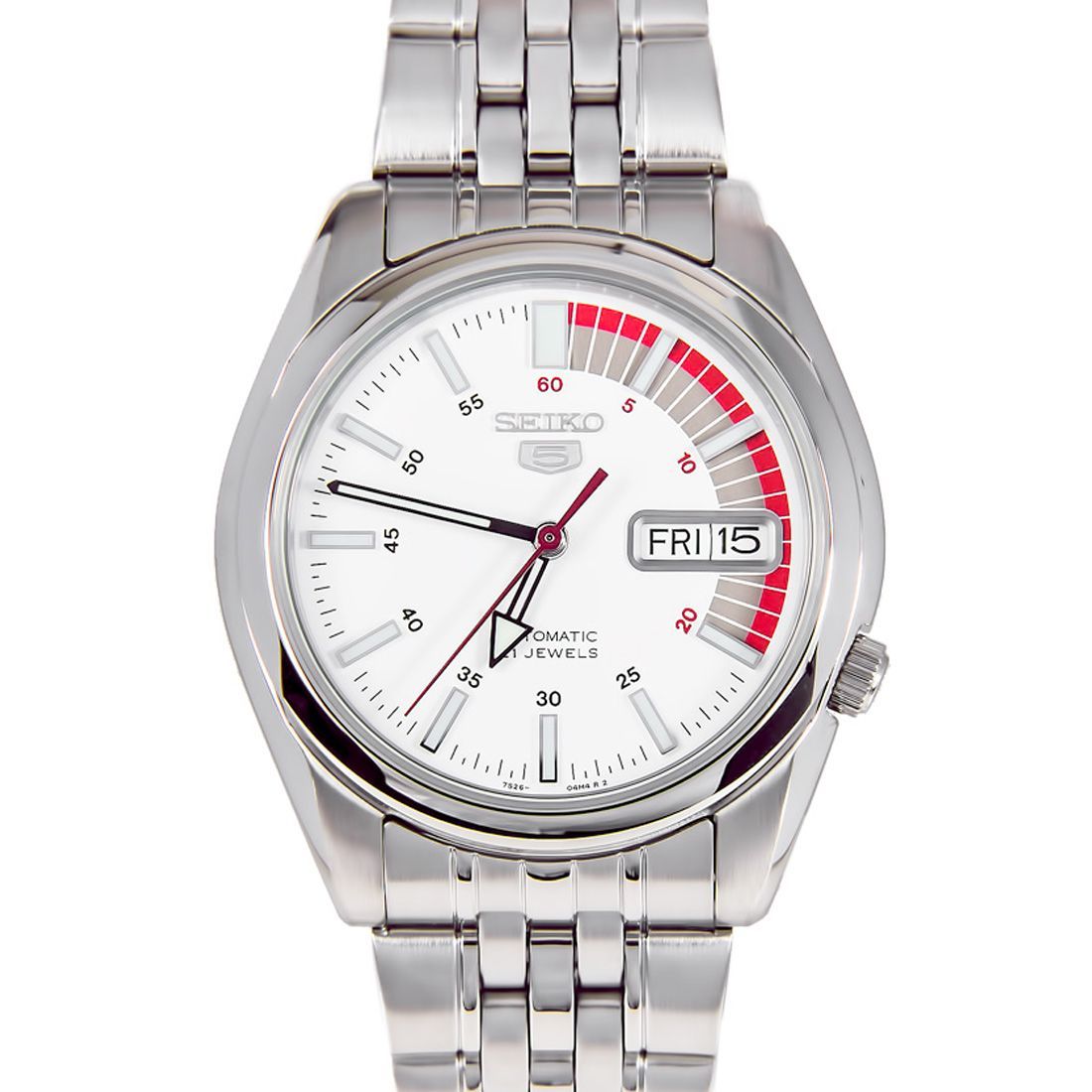 Seiko 5 White Dial Mechanical SNK369K1 SNK369 SNK369K Casual Watch -Seiko