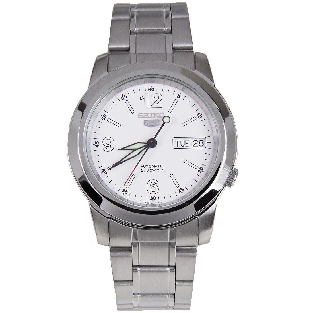 Seiko 5 White Dial SNKE57K1 SNKE57 SNKE57K Analog Automatic Watch -Seiko