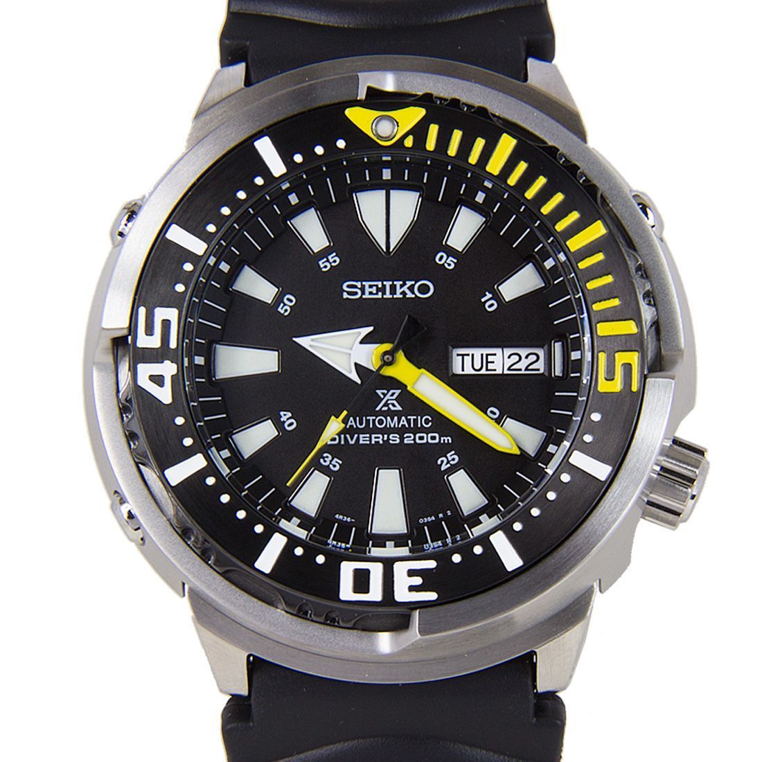 Seiko Baby Tuna Prospex SRP639K1 SRP639 SRP639K Rubber Band Dive Watch -Seiko