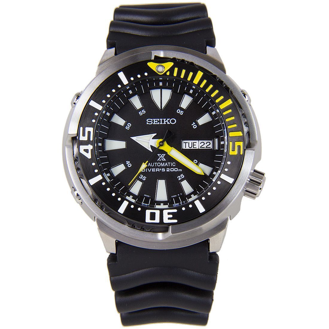 Seiko Baby Tuna Prospex SRP639K1 SRP639 SRP639K Rubber Band Dive Watch -Seiko