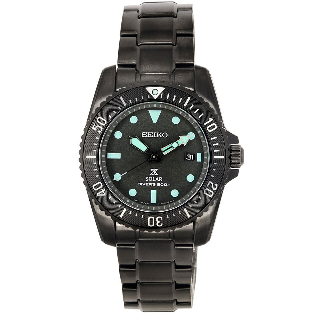 Seiko Black Series Prospex Night Vision SNE587P1 SNE587 SNE587P Solar Diving Watch Limited Edition -Seiko