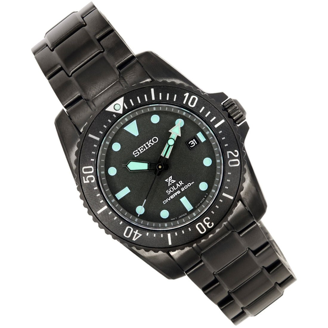 Seiko Black Series Prospex Night Vision SNE587P1 SNE587 SNE587P Solar Diving Watch Limited Edition -Seiko
