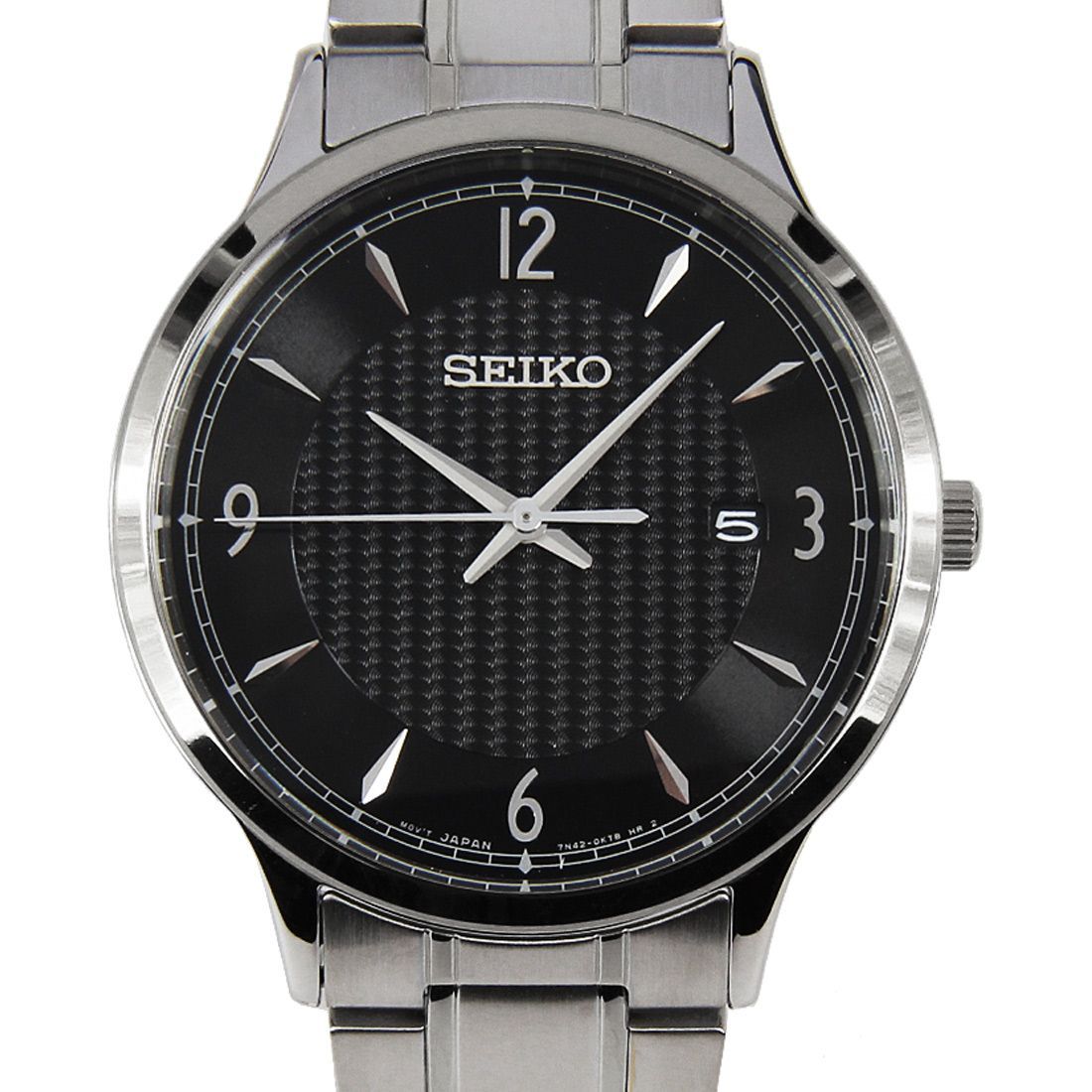 Seiko Classic SGEH81P1 SGEH81 Black Dial Quartz Casual Watch -Seiko