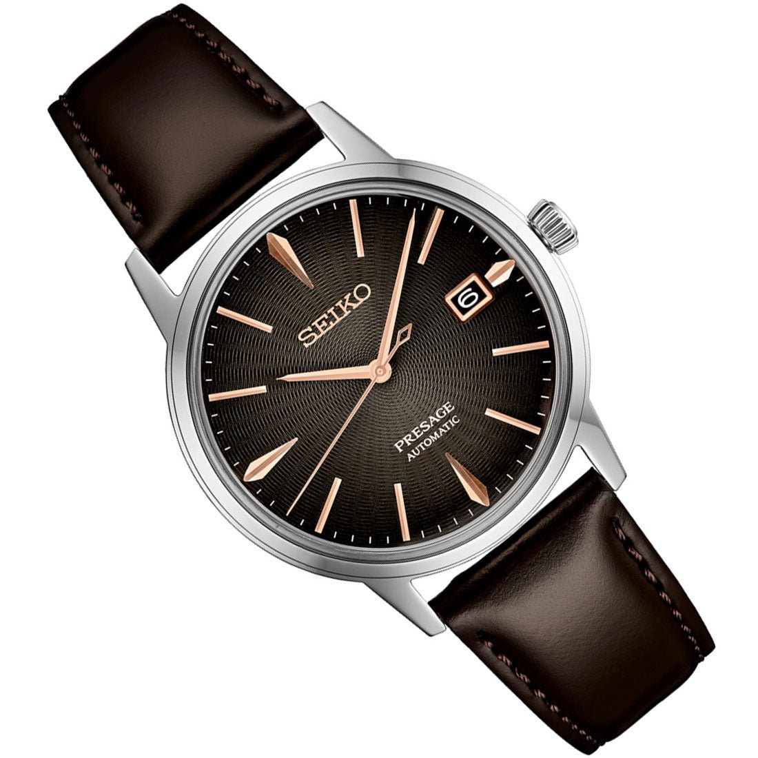 Seiko Cocktail Time Presage SRPJ17 SRPJ17J1 SRPJ17J Modern Style Leather Watch -Seiko