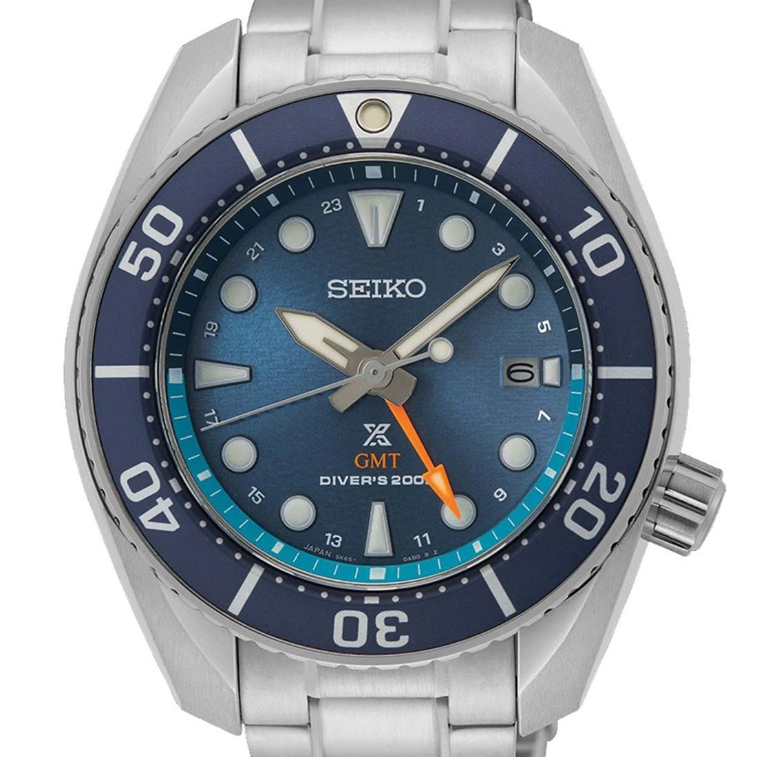 Seiko GMT Prospex Sumo SFK001J1 SFK001 SFK001J Blue Dial Solar Diving Watch -Seiko