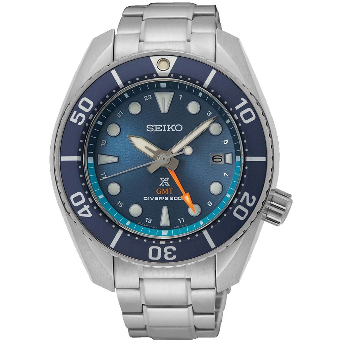 Seiko GMT Prospex Sumo SFK001J1 SFK001 SFK001J Blue Dial Solar Diving Watch -Seiko