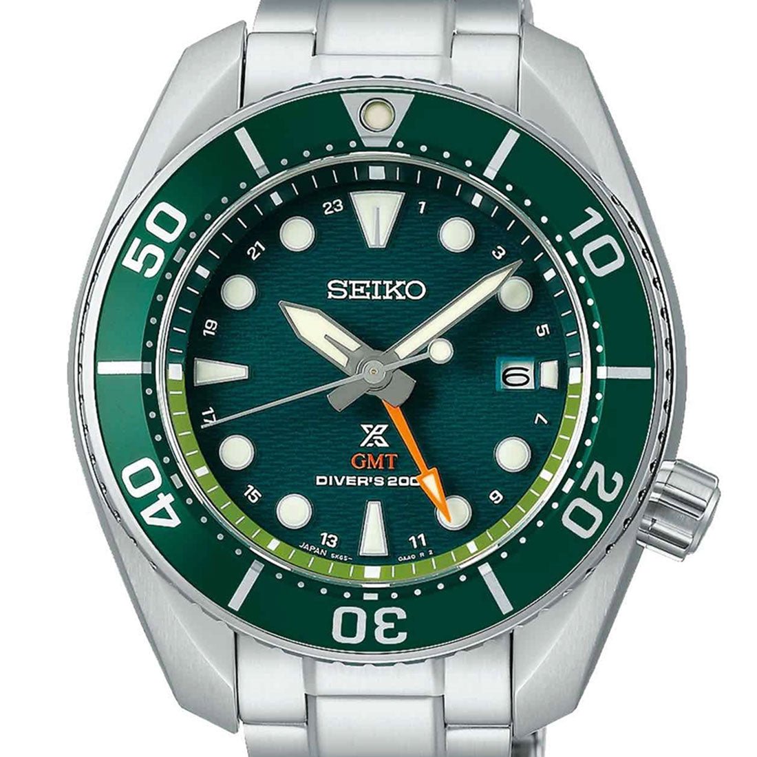 Seiko GMT Prospex Sumo SFK003J1 SFK003 SFK003J Green Dial Solar Diving Watch -Seiko