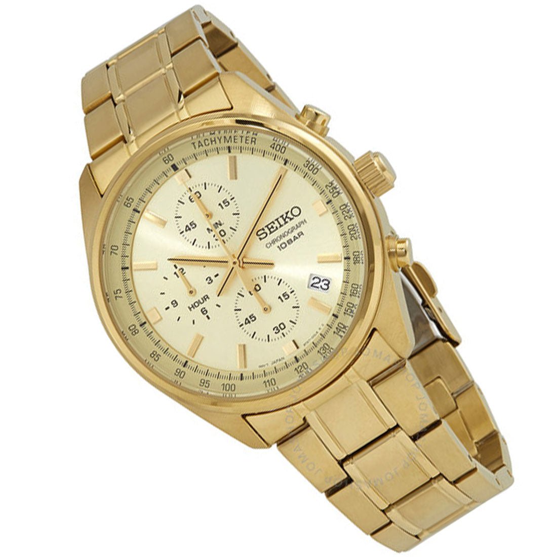 Seiko Gold Chronograph SSB382 SSB382P1 SSB382P Quartz Watch -Seiko