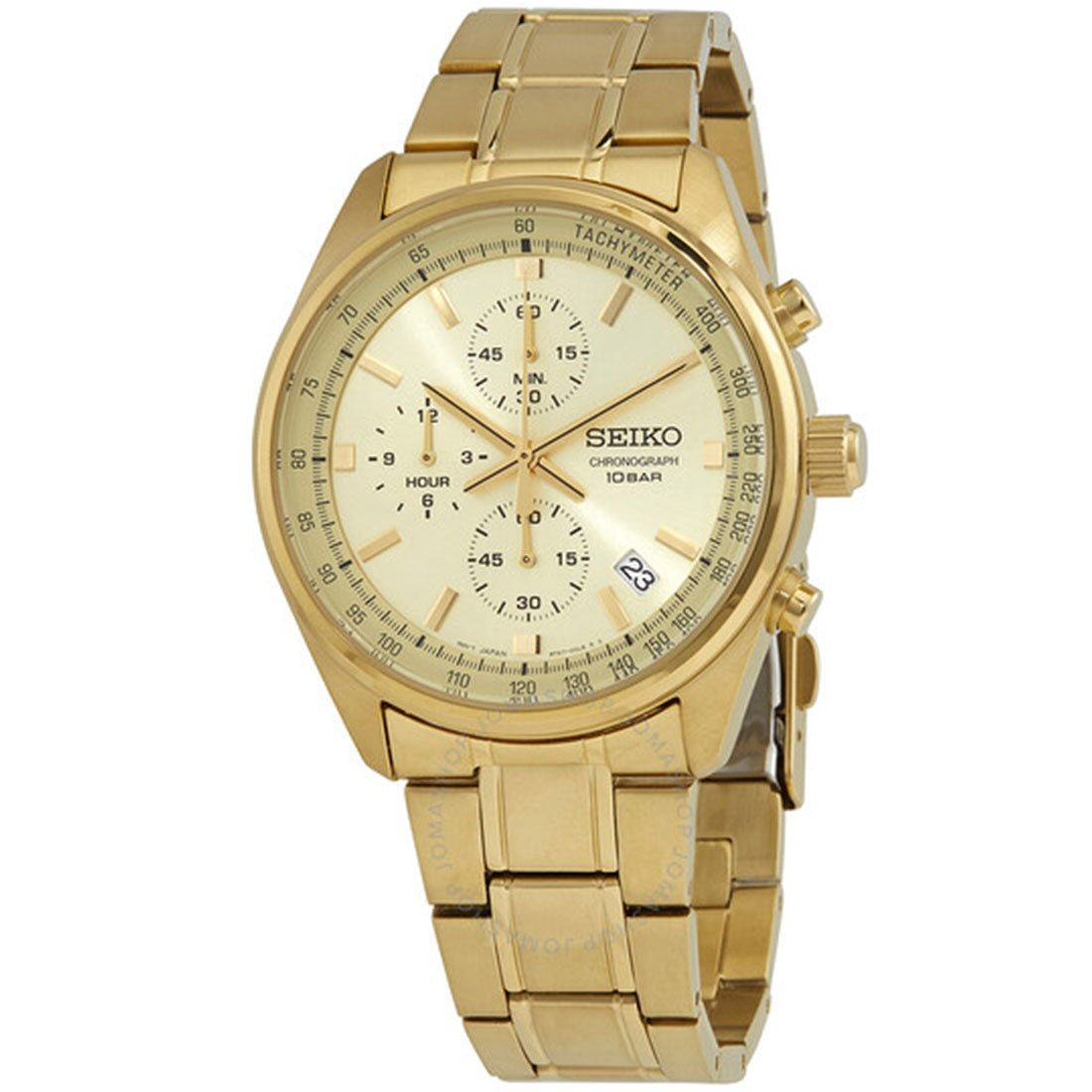 Seiko Gold Chronograph SSB382 SSB382P1 SSB382P Quartz Watch -Seiko